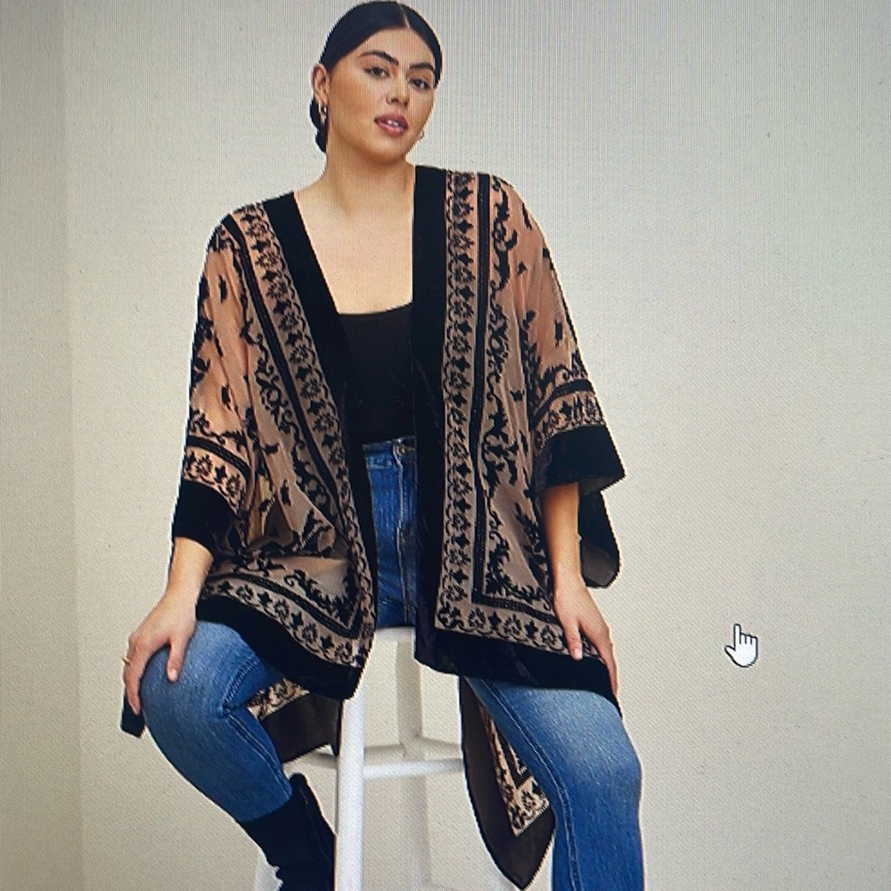 Velvet Burnout Ruana